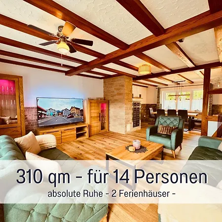 Grosses Fuer 12 -17 Personen Mit Whirlpool - Spielzimmer Und Garten Prázdninový dům Herbstein