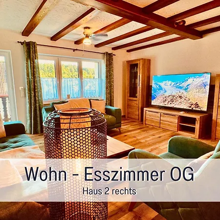 Familientreffen - Ganzes Haus - Spielplatz - Spielzimmer - Garten - Scheune - Terasse - Grill - Taufstein Ferienhaus Herbstein