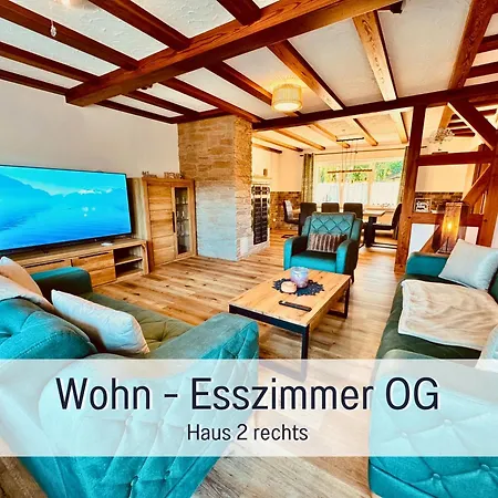 Grosses Fuer 12 -17 Personen Mit Whirlpool - Spielzimmer Und Garten Herbstein