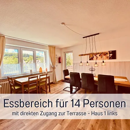 Familientreffen - Ganzes Haus - Spielplatz - Spielzimmer - Garten - Scheune - Terasse - Grill - Taufstein Ferienhaus Herbstein