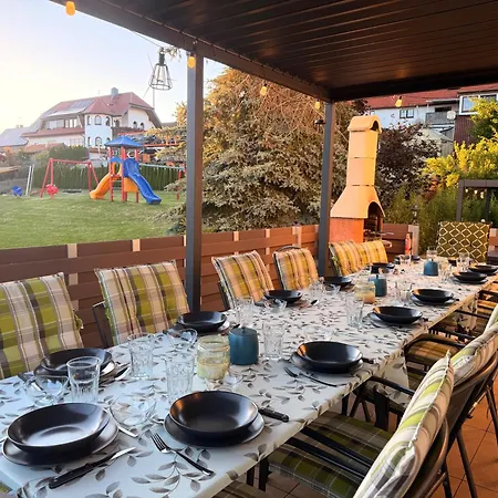 Grosses Fuer 12 -17 Personen Mit Whirlpool - Spielzimmer Und Garten 펜션 Herbstein