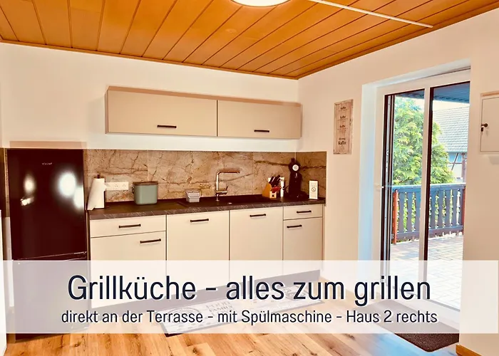 Großes Für 12 -17 Personen Mit Whirlpool - Spielzimmer Und Garten Ferienhaus Herbstein